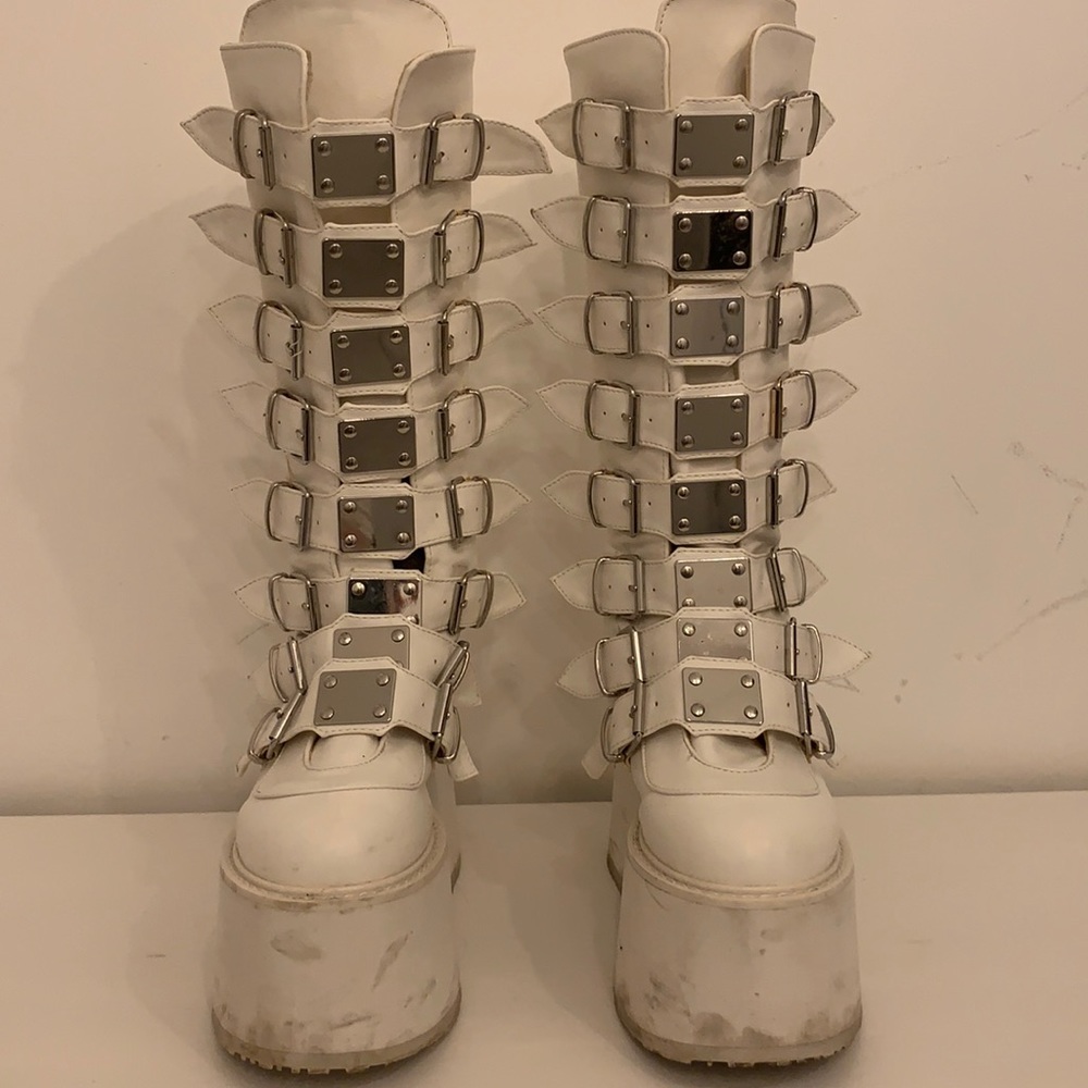 Dolls Kill white boots